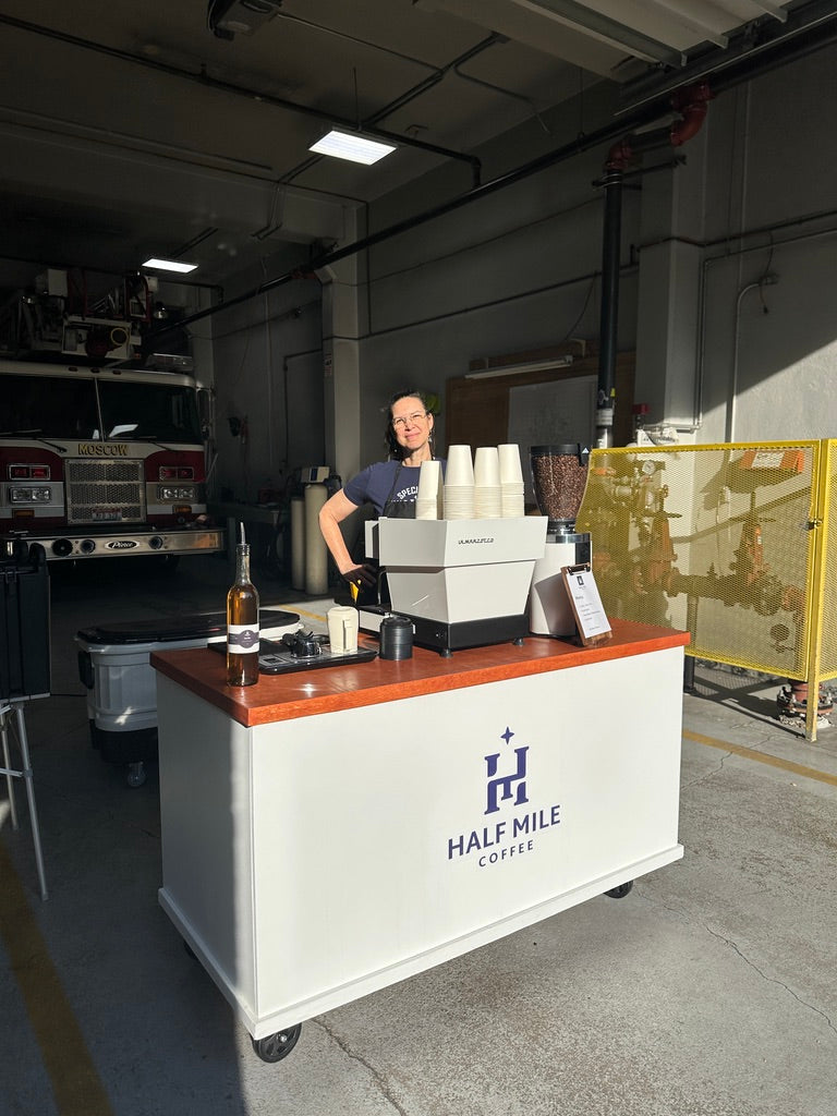 Half Mile Coffee Cart at Moscow Fire Depertment