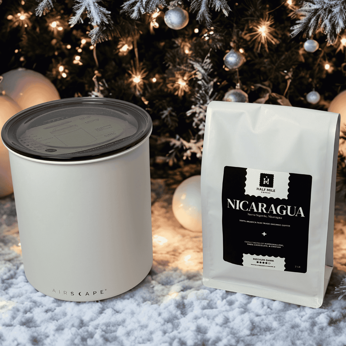 The Daily Ritual – Specialty Coffee Bundle with Kilo Canister & 2 lbs Fresh-Roasted Coffee | Half Mile Coffee