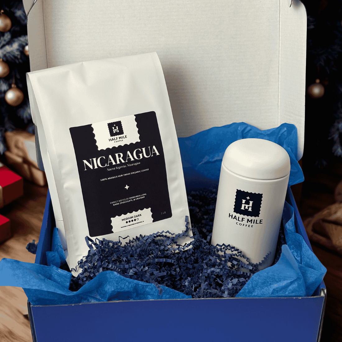 The Journey Box – 2 lb Specialty Coffee Gift Set with Capsule Cup | Half Mile Coffee